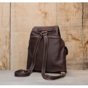 SAC A DOS CUIR BRUN| Font-Romeu